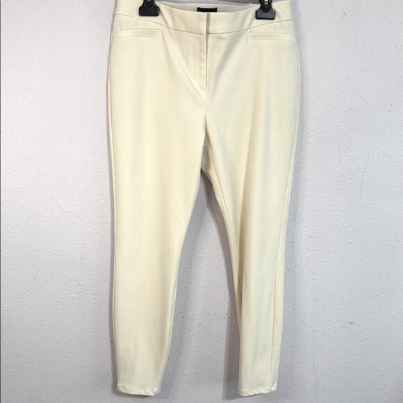 Express Off White Mid Rise Leggings Pants Size Medium - Picture 1 of 7